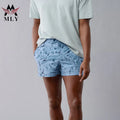 Hot Sale Custom Beach Shorts Men's Quick Dry Stripe Swim Trunks Beach Board Shorts Pocket Printed Sea Shorts