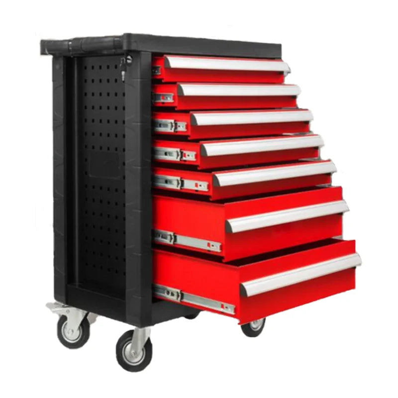 Heavy Duty Mechanic Professional Boxes and Storage Cart With 7 Drawers Steel Tool Trolley for Automobile Repair Workshop