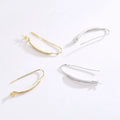 WHOLESALE BULK PRICE 925 Sterling Silver Drop Earring Hook for Baroque Pearl18k Gold Plating DIY Accessories Silver