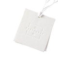 Luxury Custom Embossed Gold Foil UV Hang Tags Custom Logo Plastic Seal String for Bags Shoes Eco-Friendly Recyclable Paper