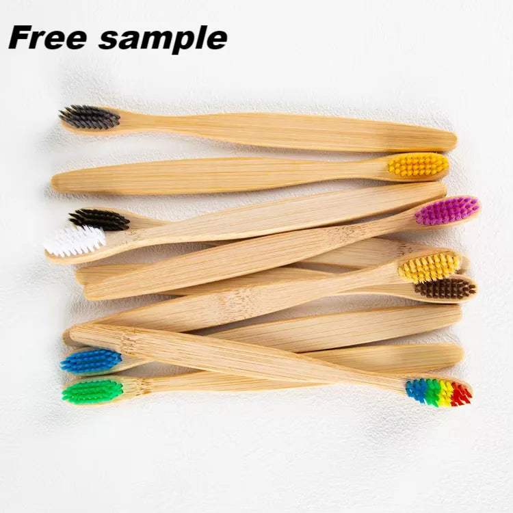 Eco-Friendly Soft Bamboo Charcoal Toothbrush Wholesale Custom Toothbrush for Kids Adults with Customized Engraved Logo