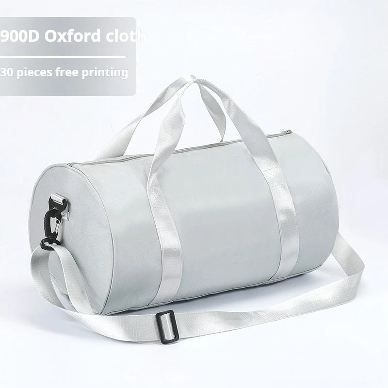 Custom Logo Large Capacity Sports Training Gym Bag Waterproof Nylon Polyester Lightweight Travel Luggage Yoga Fitness for Tote