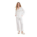 Fung 6001 Women Long Sleeve Pajama Set with Pants Soft and Comfortable Sleepwear Cozy Loungewear for Home  Relaxed Fit