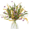 Artificial Spring Flowers Bundles Greenery Shrubs Floral Arrangement for Easter Window Home Kitchen Table Farmhouse Decoration