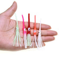 8.5cm/1g Long Mouth Soft Squid Skirts Luminous Octopus Lure for Sabiki Rigs Saltwater Kabura Fishing Jig Skirts