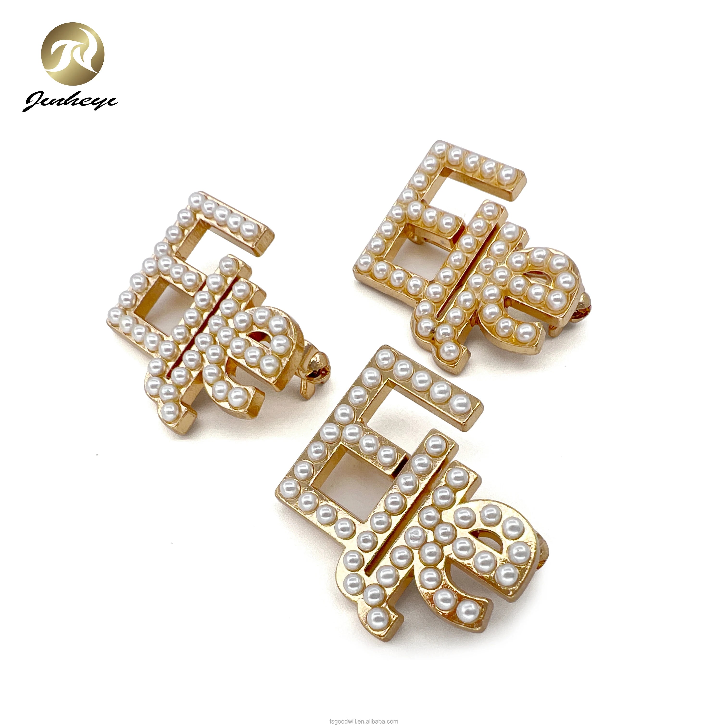 Luxury Custom Large Women's Alloy Pearl Brooch Buttons Plating Technology for Party & Gift Occasions