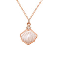 G127 Fashion Jewelry S925 Sterling Silver Shell Pendant Charm Women Necklace