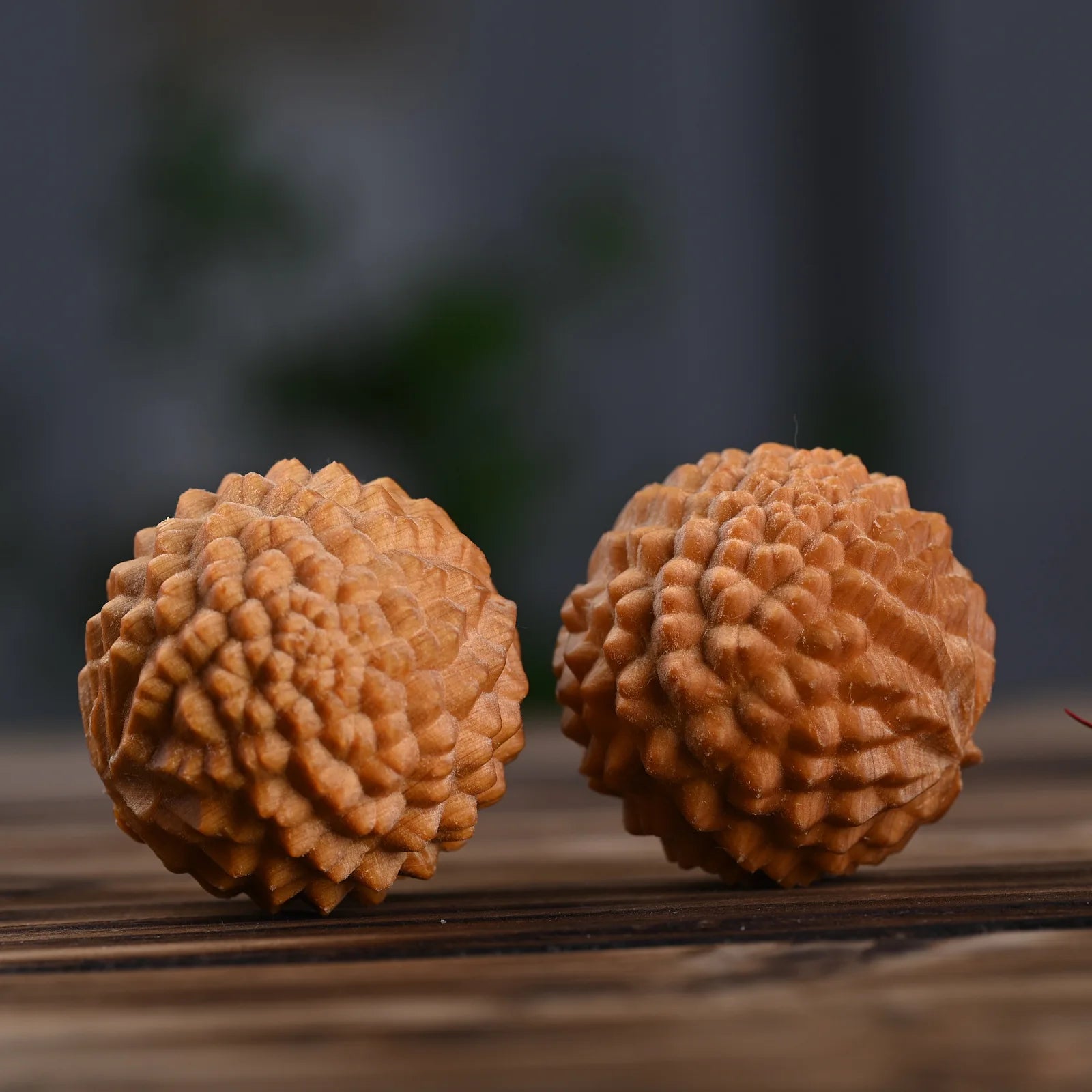 Taihang Mountain Fitness for Ball Handball Ornament Craft Handheld Wood Piece with Engraving Factory Wholesale for Home Decor