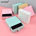 Valentine's Day Jewelry Boxes Container White Paper Gift Storage Cardboard Box with Magnetic Closure for Ring Earring Necklace