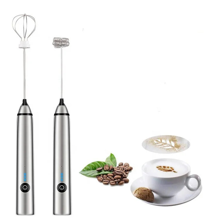 Stainless Steel Food-grade Material with Three Adjustable Speeds Milk Coffee Frother