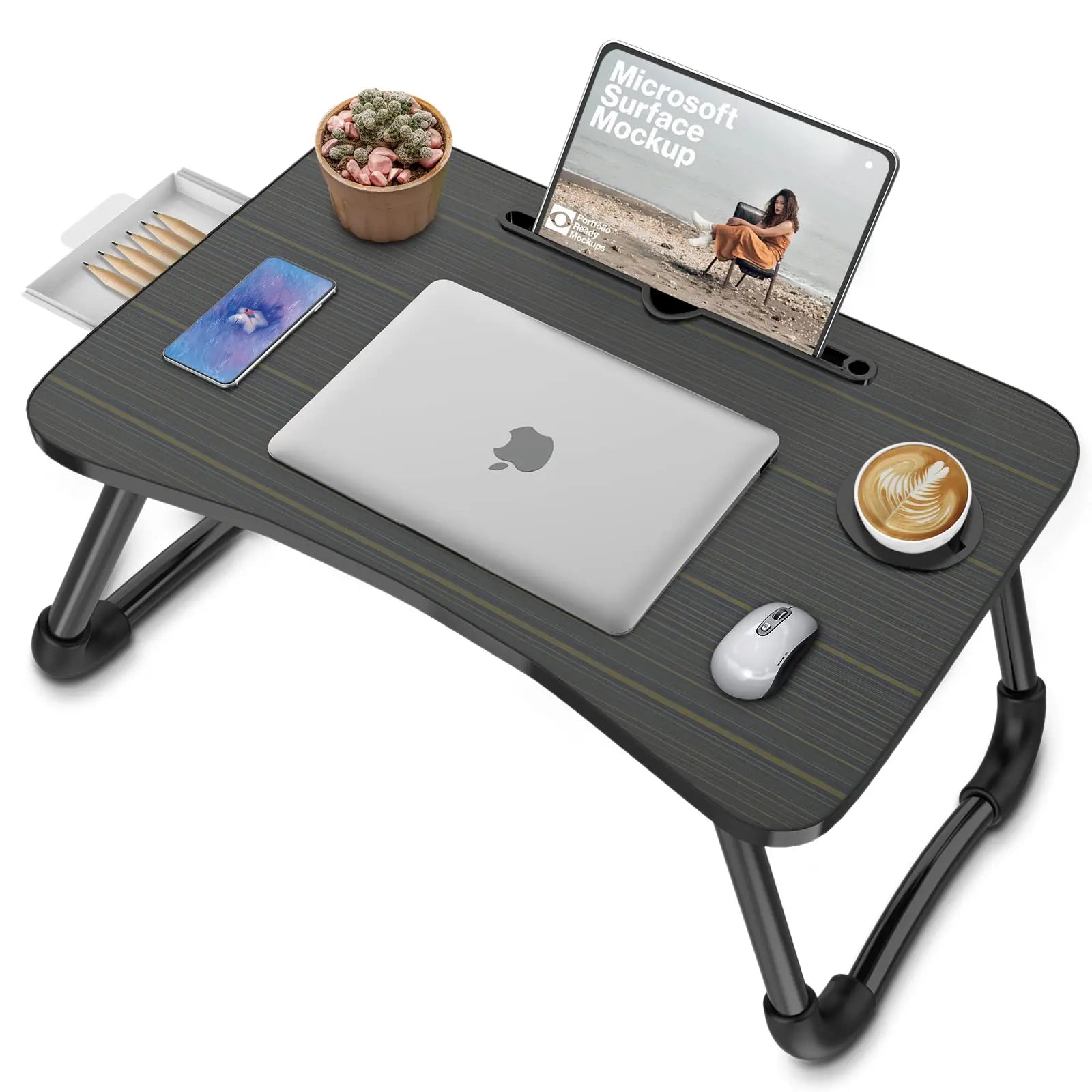 Multifuncional Mdf Mesas De Cama Plegables Folding Computer Bed Desk Foldable Small Bed Laptop Table