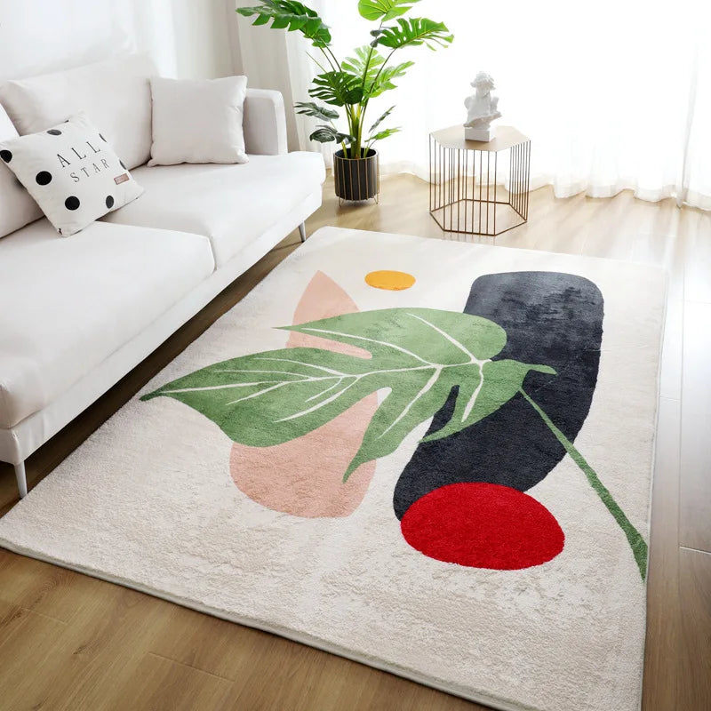 Big Size Soft Fluffy Non-Slip Luxury Thin Velvet Plush Shaggy Bedside Rug Carpet for Living Room Bedroom