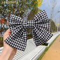 Fashion Soft Thousand Bird Lattice Spring Bows Hair Clips Hairpin Girls Hair Bows Boutique Hair Clip Children Accessories