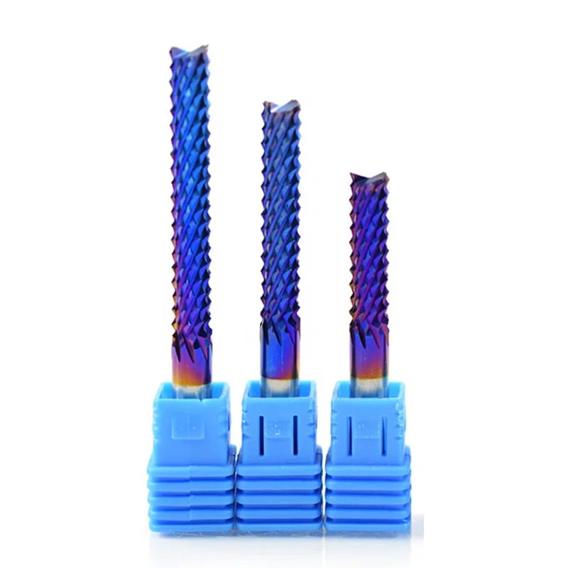 WEIX High Quality Nano-Blue Coating Corn Teeth CNC Router Bits PCB Woodworking Tools
