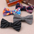 Wholesale Groom Wedding Formal Wear Multicolor Plaid Stripe Cotton Bow Tie Man's Cravats