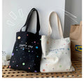 Custom Logo Printed Reusable Cotton Travel Shopping Tote Bag Medium Handled Storage Beach Handbags Women Men Fabric Canvas Cloth