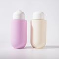 PE Frosted Pump Bottle 100ml 400ml Macaron Colored Straight Shoulder-length Empty Shampoo Shower Gel Plastic Bottle