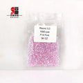 Baifu Lab Created Cubic Zirconia 1.0-3.0mm Round Brilliant Cut Pink 3A 5A Quality Loose Gemstone
