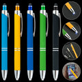 LED Light Pen Stock Gift Metal Touch Screen Ballpoint Pen Multifunctional Three in One Printable logo Light Pen
