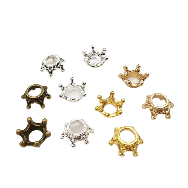 Wholesale Zinc Alloy 3D Antique Crown Charms Necklace Bracelets Jewelry Accessories Charm Pendant for Jewelry Making