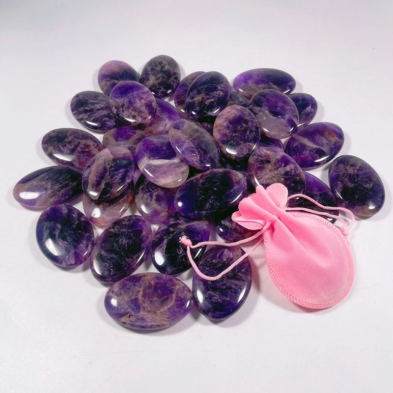 Hongzhuo Amethyst Healing Crystals Stones Natural Bulk Polished Regular Bulk Rocks