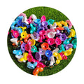 Kawaii AB Color Resin Mouse Head Shape Beads Hat with Hole for Jewelry Bead Decorations Strap of Bag Making Materials Supply