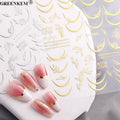 New French Line Nail Sticker Flat With Adhesive Backing Versatile Nail Decorations DIY French Nail Art Sticker