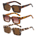 Custom Sun Glasses Retro Leopard UV400 square Sunglasses Hombre Lentes De Sol Para Mujer Men Small Rectangular Sunglasses