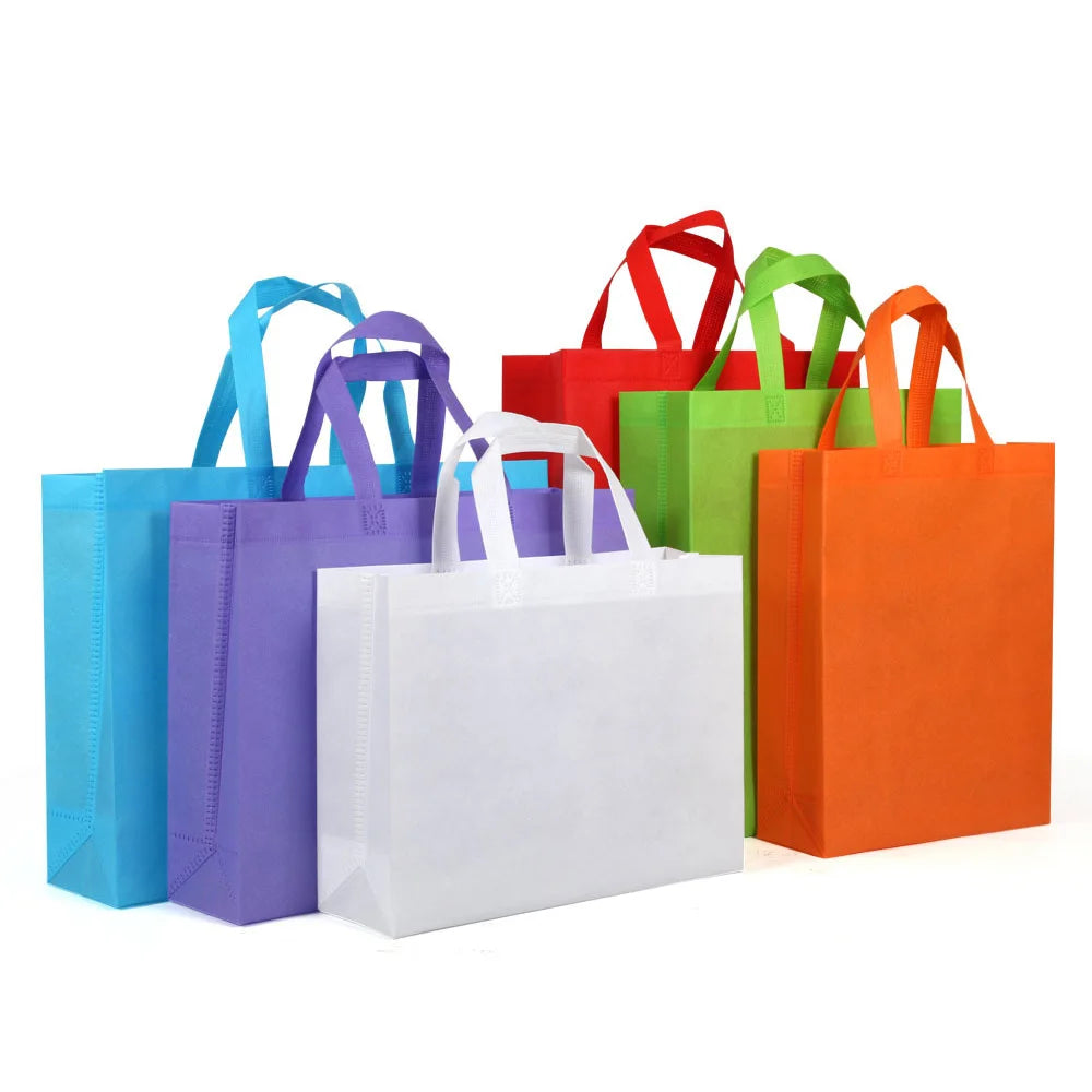 2025 Eco-Friendly Customized Non-Woven Tote Bag with Logo Wash-Foldable Shopping Bags for Gifts Promotional Non-Woven Bags