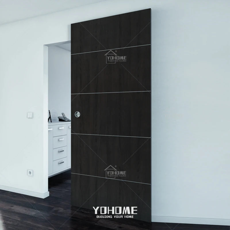 Italy Ghost Sliding Door With Completely Concealed Hardware and Track Ghost Sliding Door With Invisible Track Sliding Ghost Door