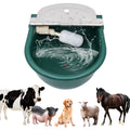 Animal Farm Drink Bowl Cow Drinker Cattle Water Trough Plastic Cattle Sheep Water Bowl with Float Valve