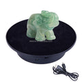 20cm 360 Degree Electric Rotating Turntable with Velvet/Mirror Top Battery USB Powered Display Stand for Watch/Jewelry Platform
