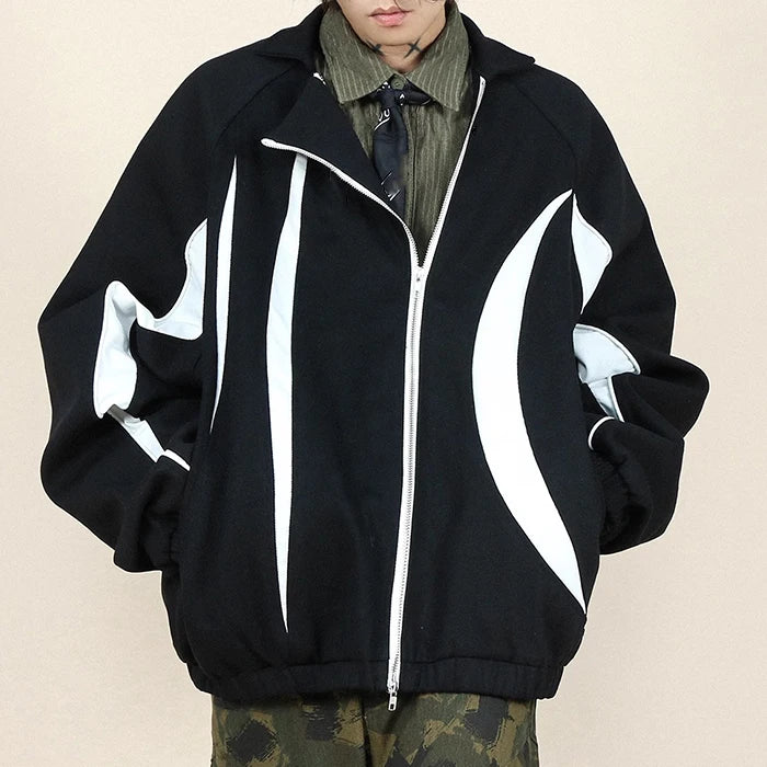 Wholesale Wind Breaker Zip up Jacket Manufacturer Plus Size Men's Jackets Vintage Varsity Cargo Jacket