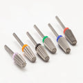 Left Right Hand Use 3/32" Customize Super Quality Straight Cut Professional Safety 5 in 1 Nail Bits Carbide Nail Drill Storage