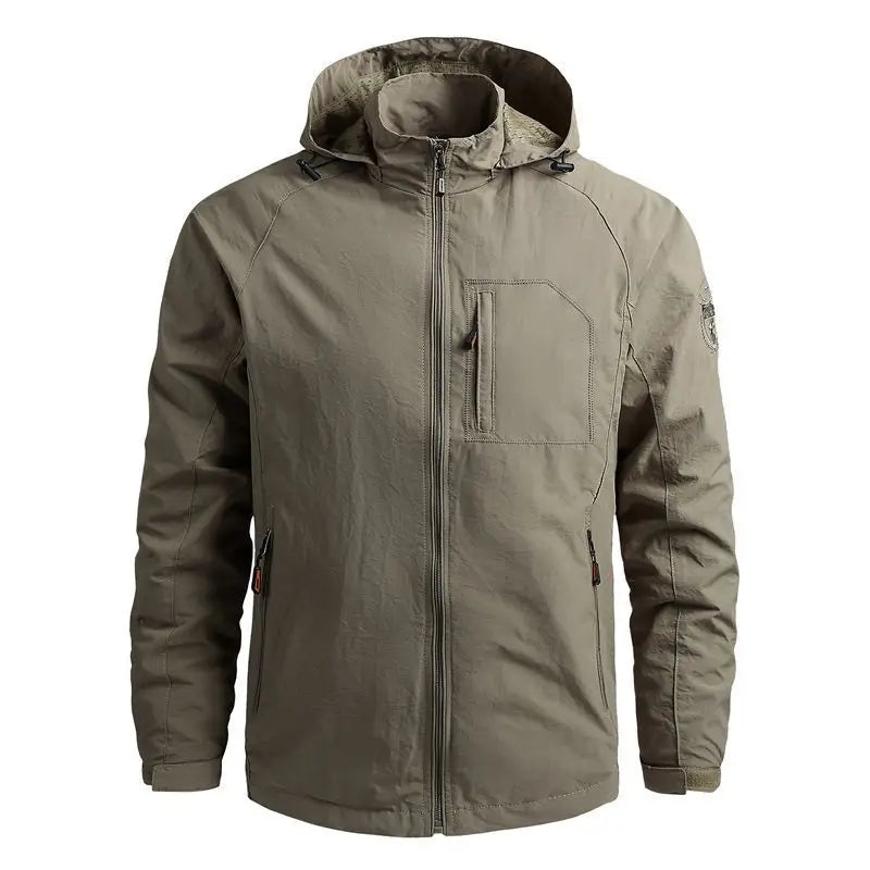 Wholesale Winter Mens Pullover Windbreaker Custom Mens Softshell Jacket Quilted Plus Size Blank Outdoor Bomber Jacket Men