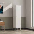 Single Door Steel Storage Locker Cupboard New Design for Bedroom Wardrobe Key Lock Assembled Structure