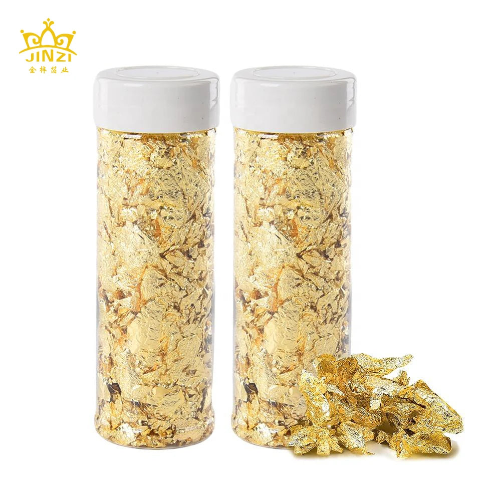 Art Furniture Home Decoration Imitation Foil Copper Leaf Sheet Gold Silver Flakes
