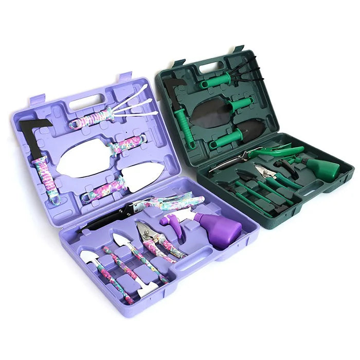 Hot Home Gardening Tool Set for Flowers & Vegetables Potted Trim & Loosing Tools with Carrying Case