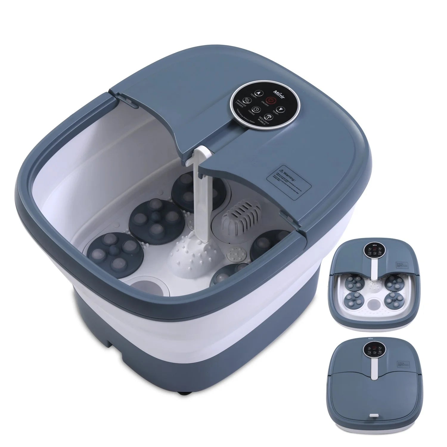 New Design Electric Portable Handle Collapsible 3D Taichi Automatic Massage Foot Spa Bucket Bath Massage Machine with Dust Cover