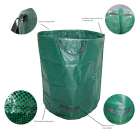 272L Heavy-Duty Eco-Friendly PP Woven Foldable Waterproof Customizable Garden Waste Bag for Agriculture & Home Use
