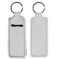 Factory Price Neoprene Sublimation Blank Chapstick Holder Cute Lip Balm Holder Keychain