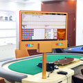 YH 12mm Led Casino Screen Ultrathin Baccarat Table Double Side Casino Monitor With Colored Light Strip & 2 Mini Displays