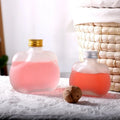 Round Belly Shape Glass Cork Sealed Eco-Friendly Bottles for White Wine