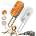 3 in 1 New Design Fashion Pet Hair Removal Comb De-fluffing Cat Combs Handle Steam Grooming Tools for Pet Spray Massage Brush