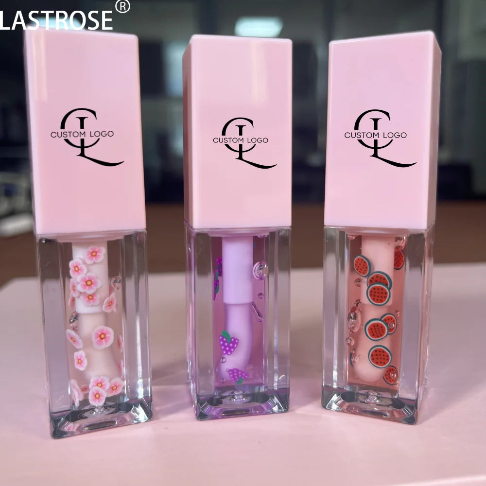Fruit Flavor Lip Oil 16 Colors Lip Moisturizing Oil Long Lasting Hydrating Lip Cosmetic