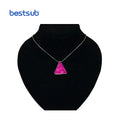 BestSub Wholesale Christmas Gift Cheap Personalized Blank Photo Necklace Sublimation Blanks Pendants