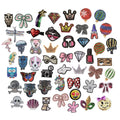 Hot Sale Lovely Custom Crown Bowknot Diamond Balloon Animal Design Iron on Sequin Patches for Decoration