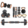 6 in 1 Set Multifunctional Adjustable Dumbbell Cement Dumbbell Set Adjustable Dumbbell Barbell Kettlebell