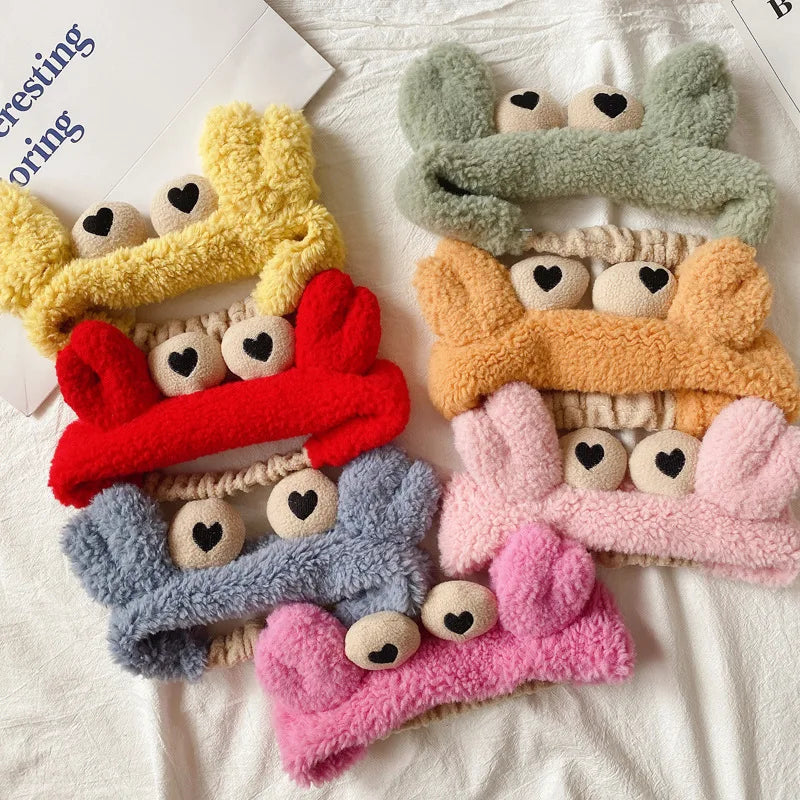 Hot Sale Korean Makeup Headband Cute Ears Face Washing Hair Band Spa Headband for Women Girls