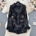 Boutique Wholesale 2024 Autumn New Fashion Pocket Double Breasted Button Slim and High End Women's Coat